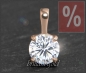 Preview: Brillant 585 Gold Anhänger 1,06ct, River E, Si2